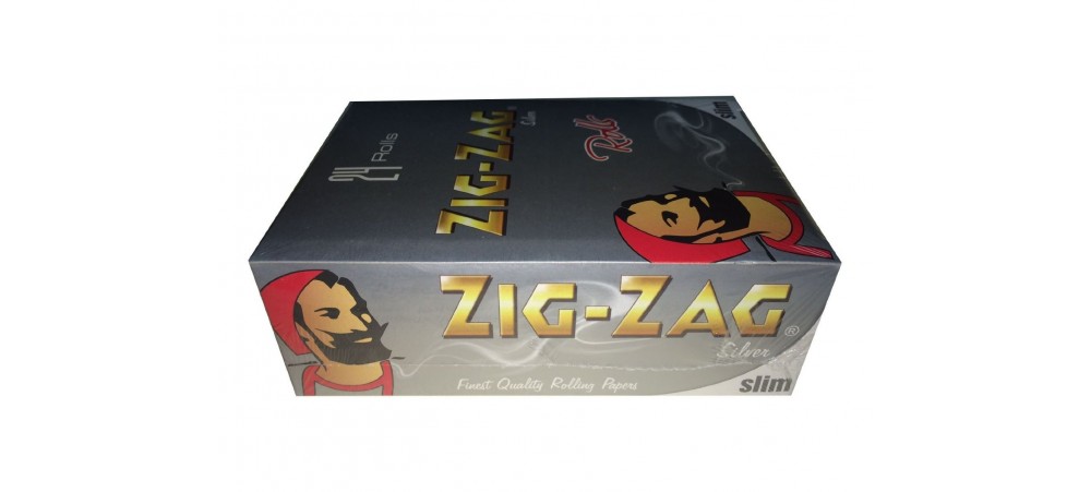 Zig-Zag Silver Slim Rollling Papers on a Roll - 6 / 12 / 24 Rolls 