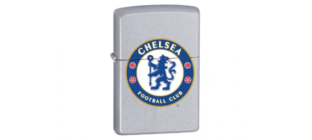 Zippo 205CFC Chelsea FC Crest Windproof Lighter - Satin Chrome