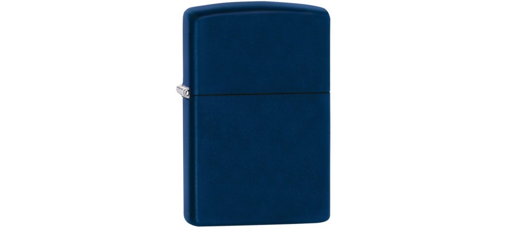 Zippo 239 239ZL With or Without Zippo Logo Classic Windproof Lighter - Navy Blue Matte Finish