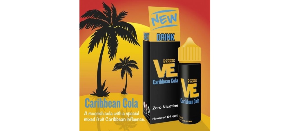 Caribbean Cola VE Drink Flavoured E-Liquid KA - MAX VG - SUB OHM - Nicotine Free - 50ml Shortfill